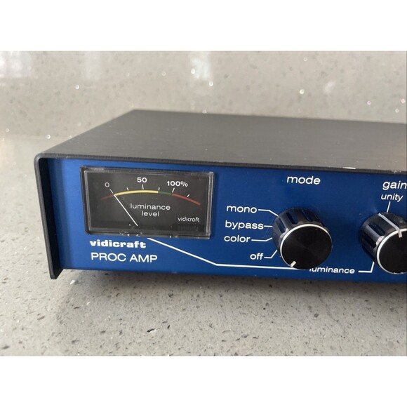 Vidicraft Proc Amp Video Luminance Gain Phase Control Processing Amplifier READ - Picture 2 of 9